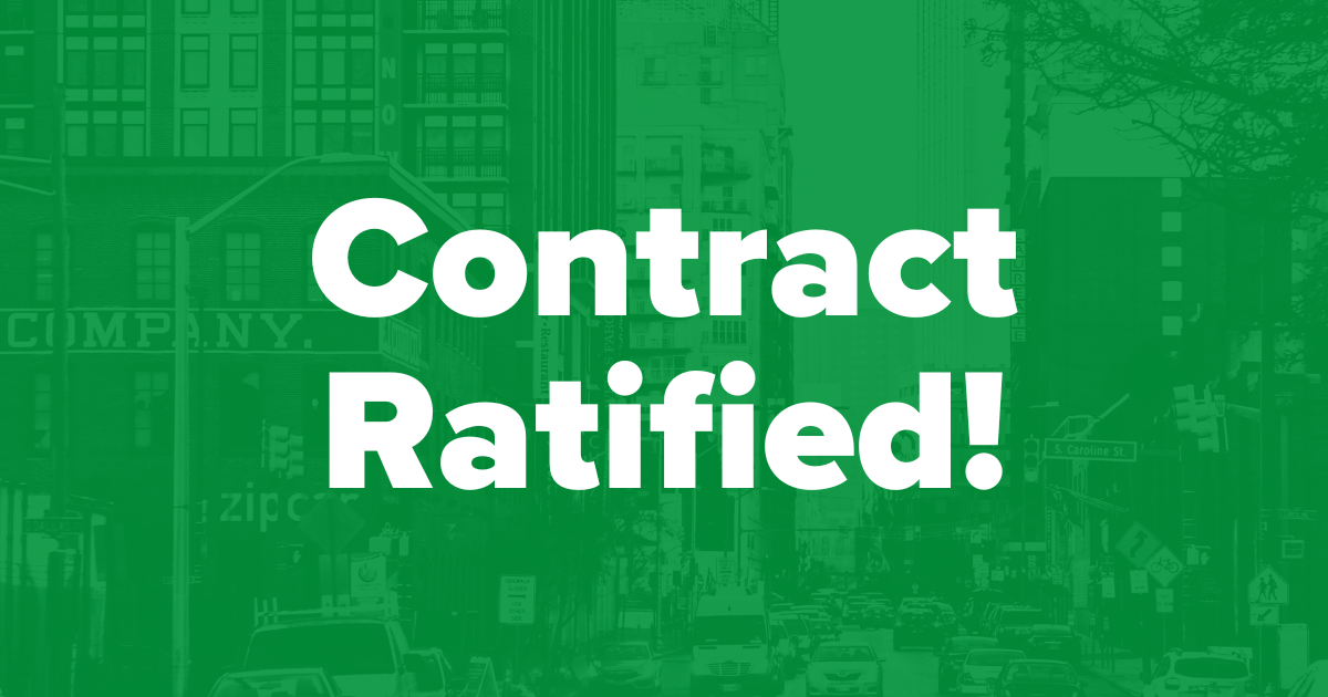 Contract Ratified! AFSCME Maryland Council 3