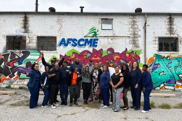 Members of AFSCME Local 44, 558, and 2202